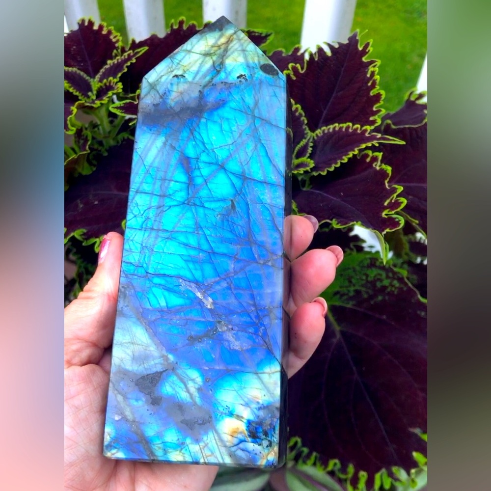 SOLD! Labradorite Tower Crystal from Madagascar